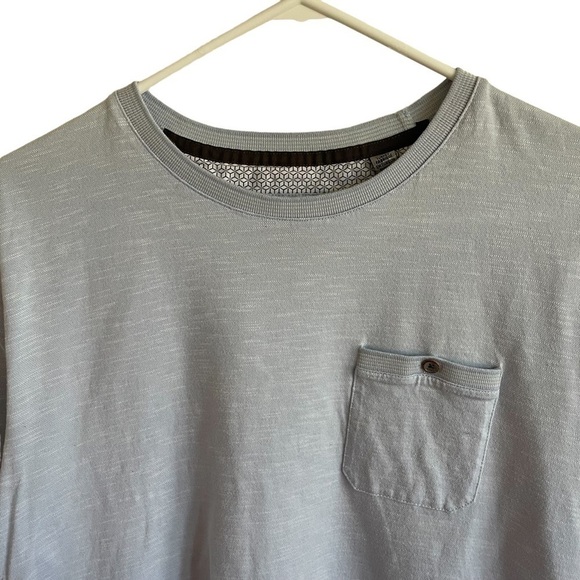 Ted Baker London Light Blue Patch Pocket Crewneck Tee, Size 5 (XL) - Picture 2 of 8